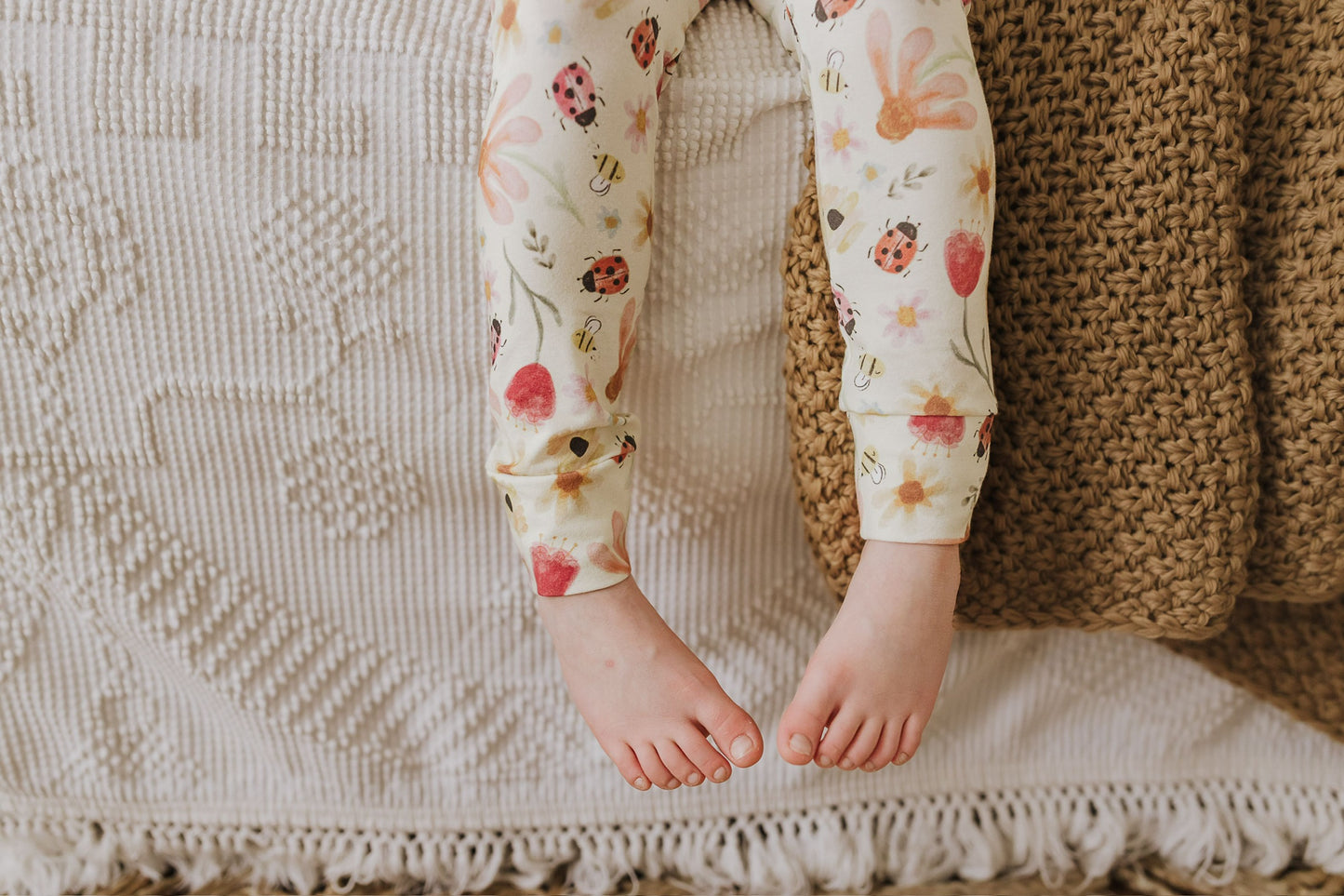 Floral Ladybug Leggings