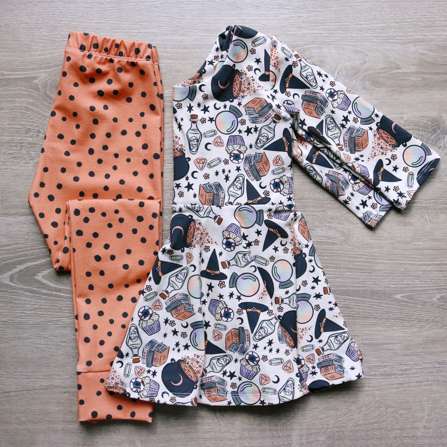 Orange Dot Leggings