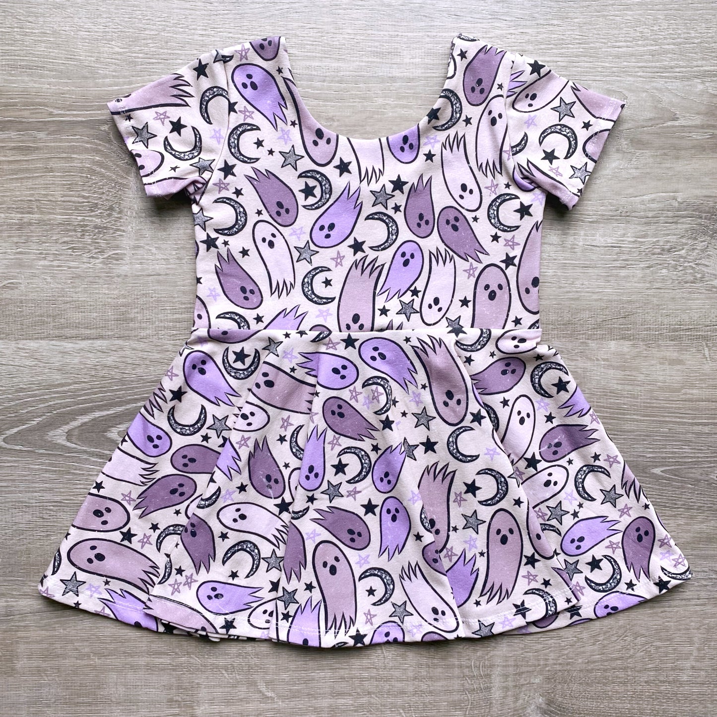 Purple Ghost Peplum Top OR Dress