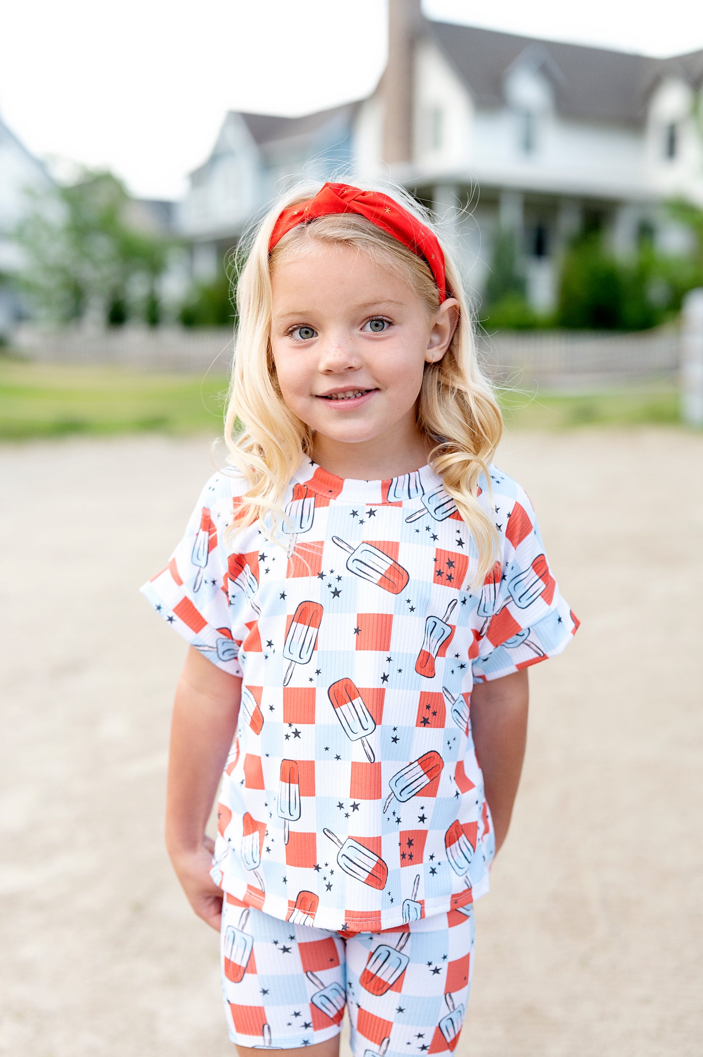 Retro Patriotic Popsicle Ribbed Set