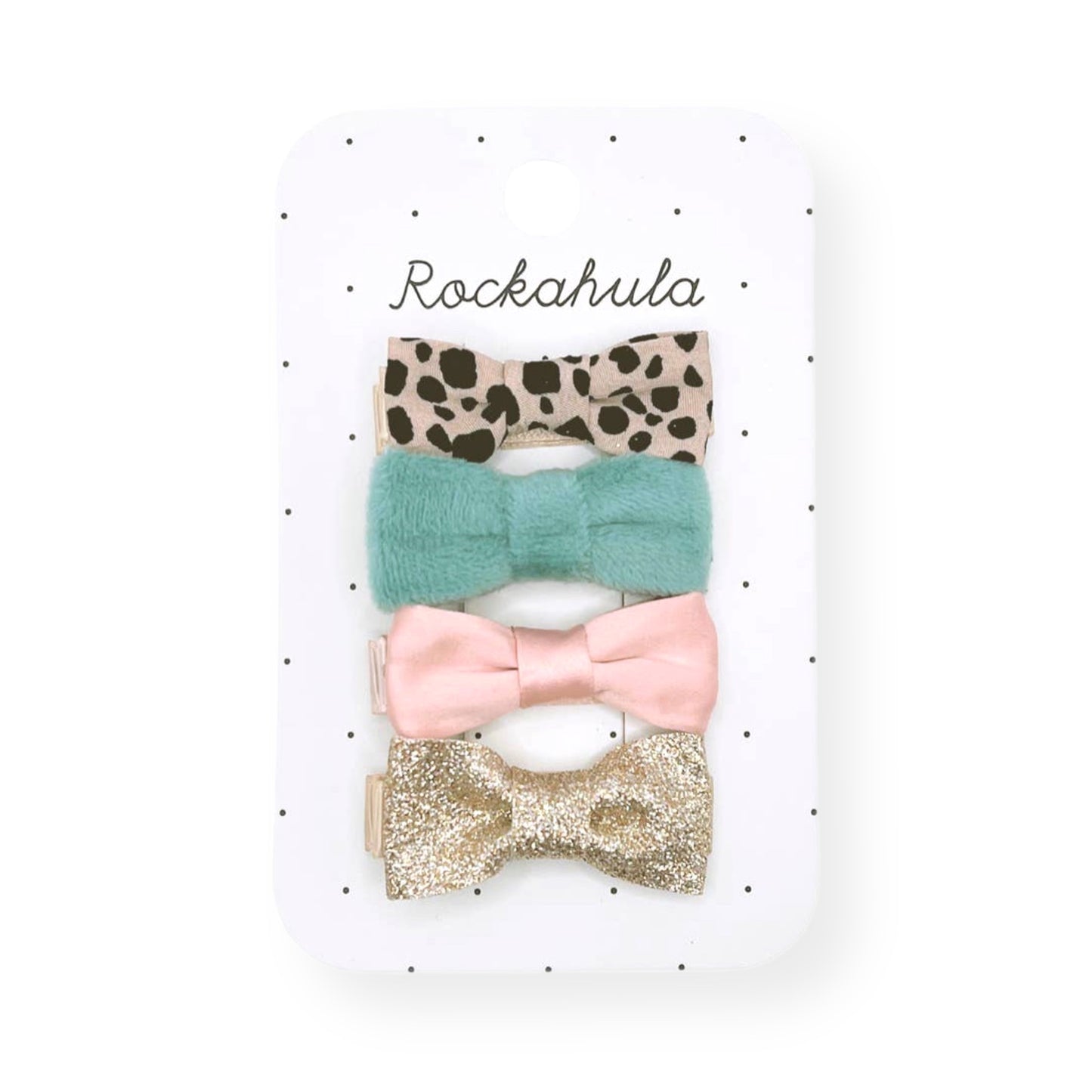 Leopard Love Mini Bow Clips