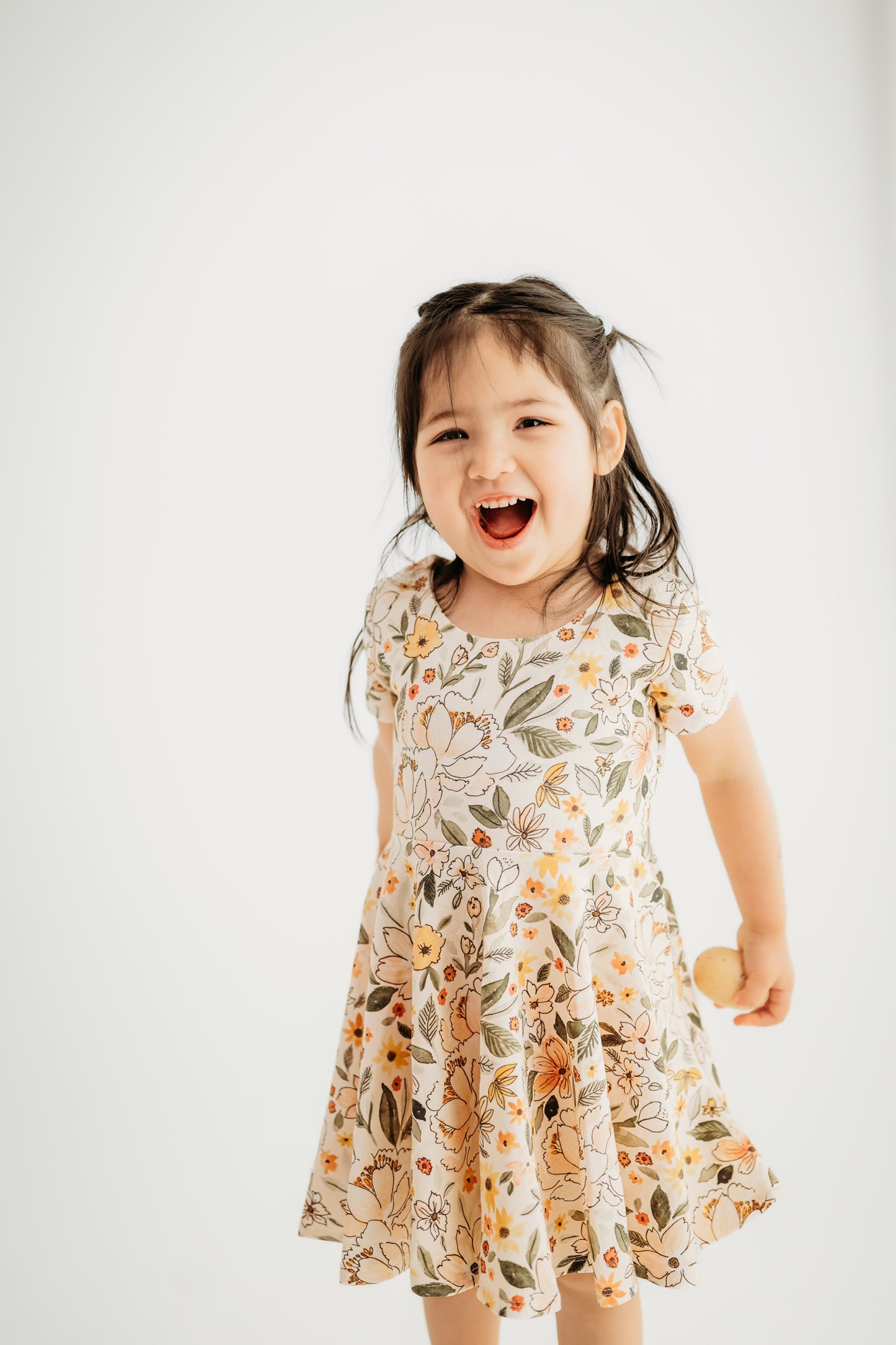 Peachy Wildflower Peplum Top OR Dress