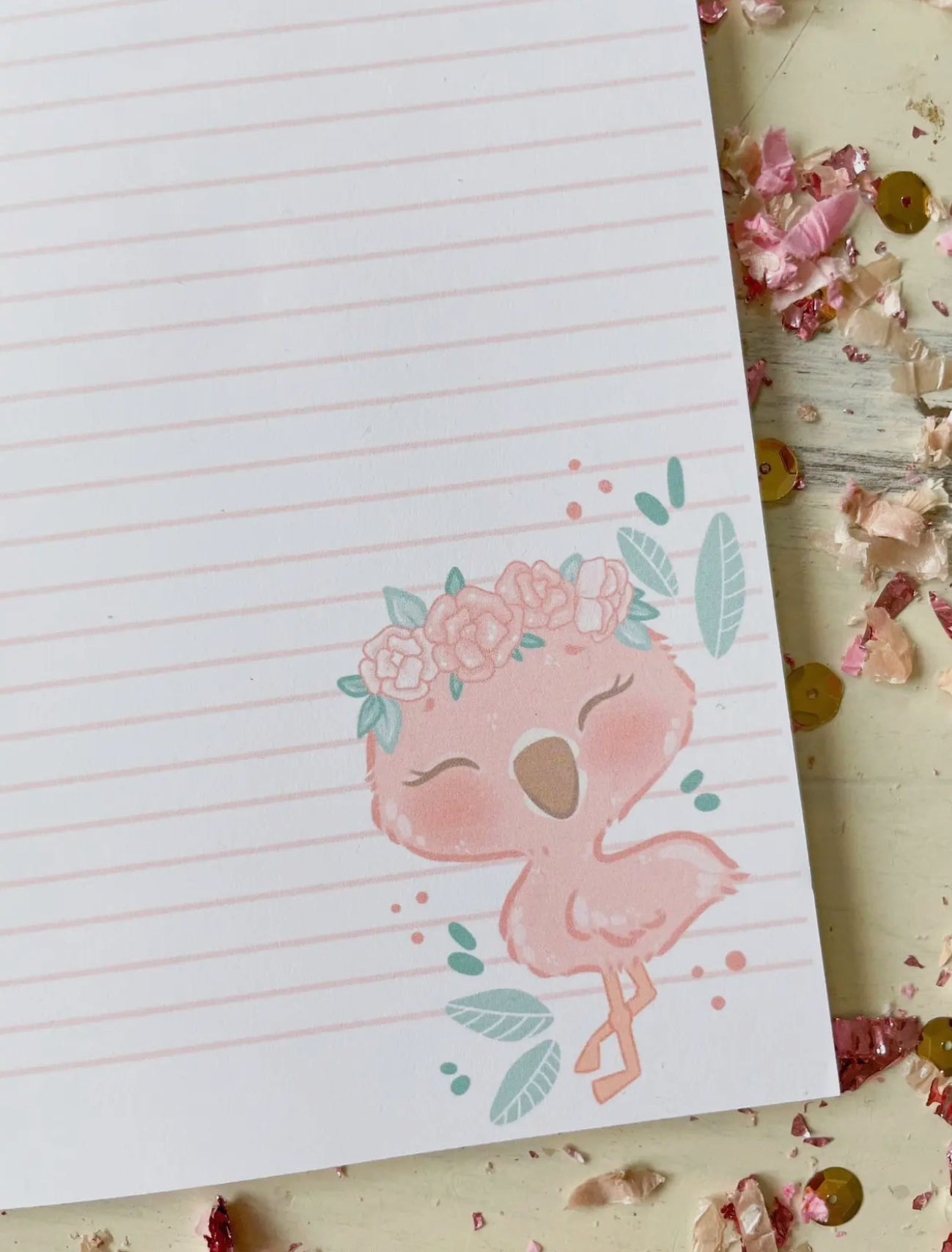 4x4 Flamingo Notepad