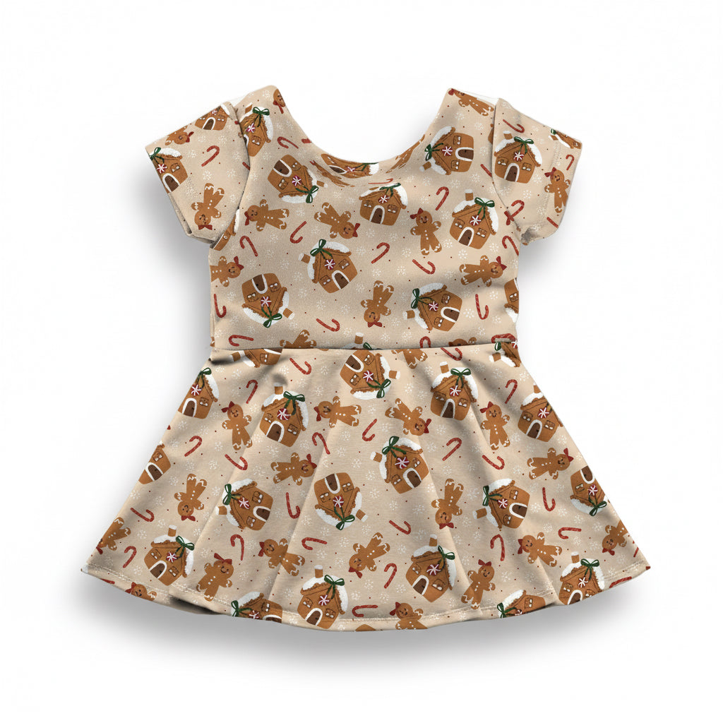 Gingerbread Peplum Top OR Dress