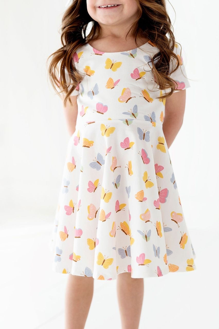 Butterflies Peplum Top OR Dress