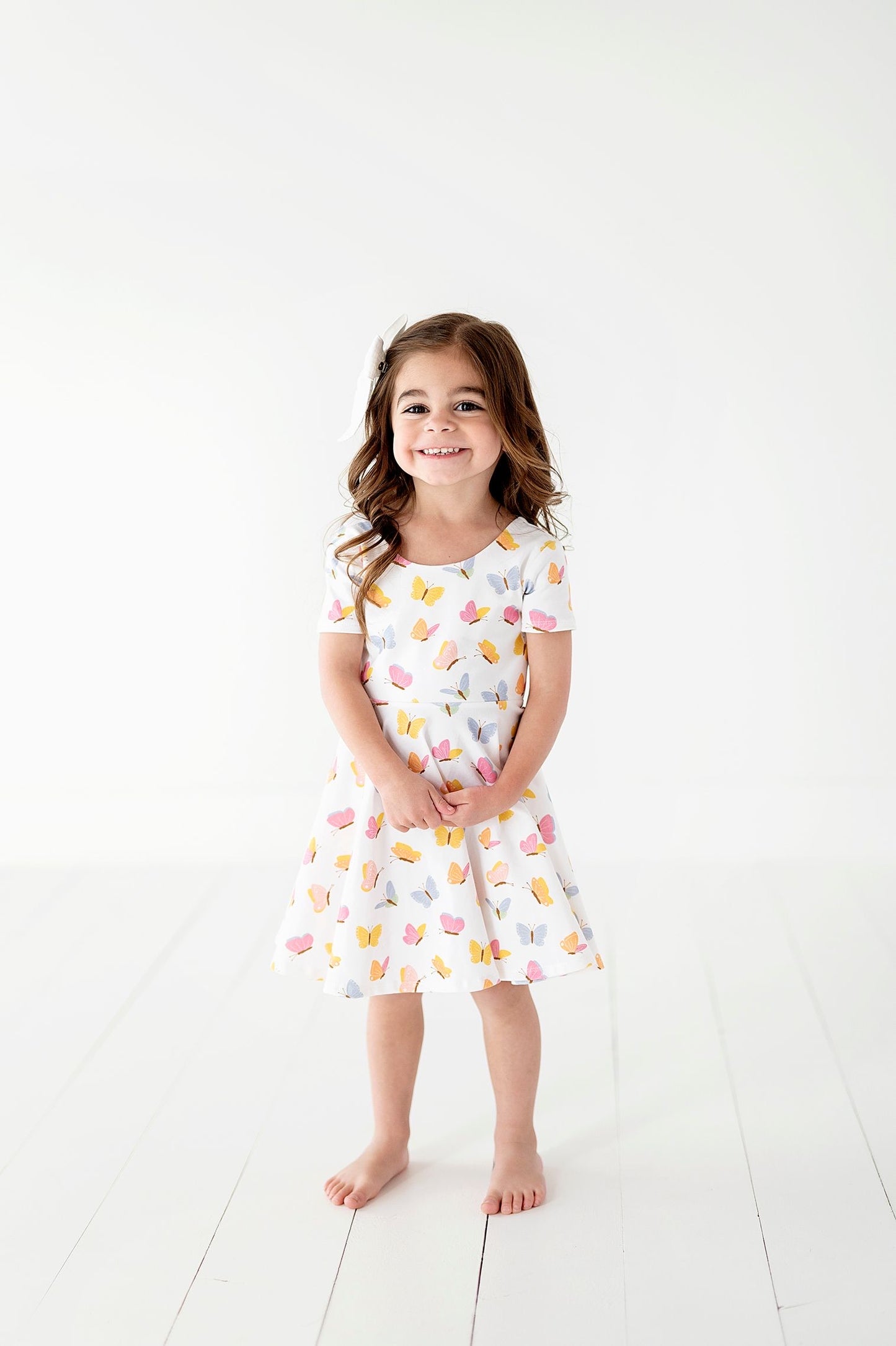 Butterflies Peplum Top OR Dress