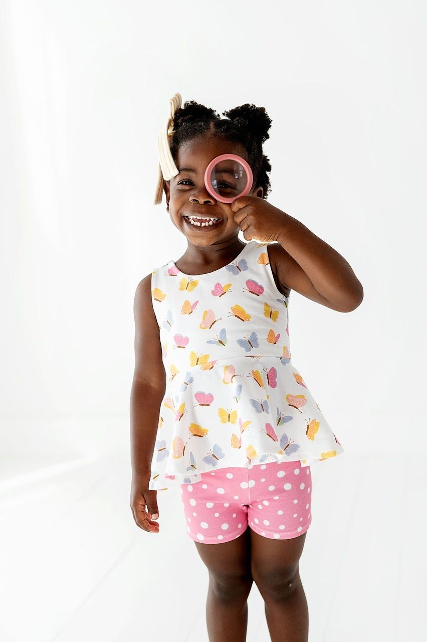Butterflies Peplum Top OR Dress