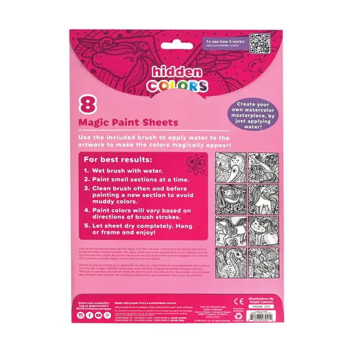 Hidden Colors Magic Paint Sheets - Magic Friends