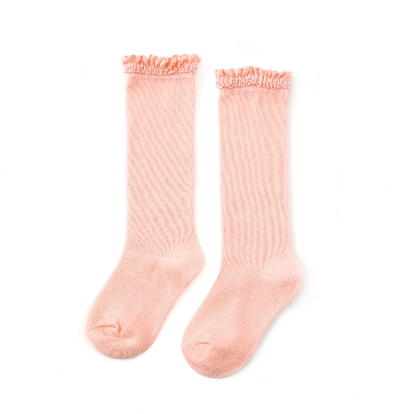 Pastel Lace Top Knee Highs