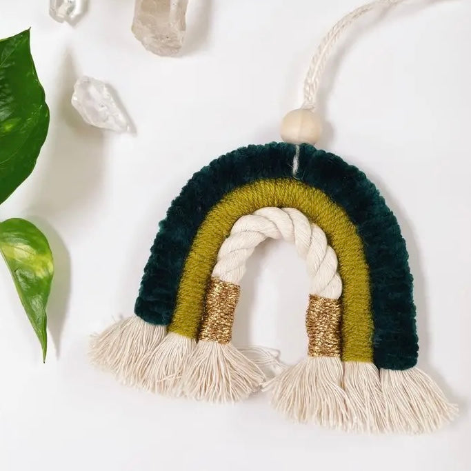 Jade Mini Macrame Rainbow