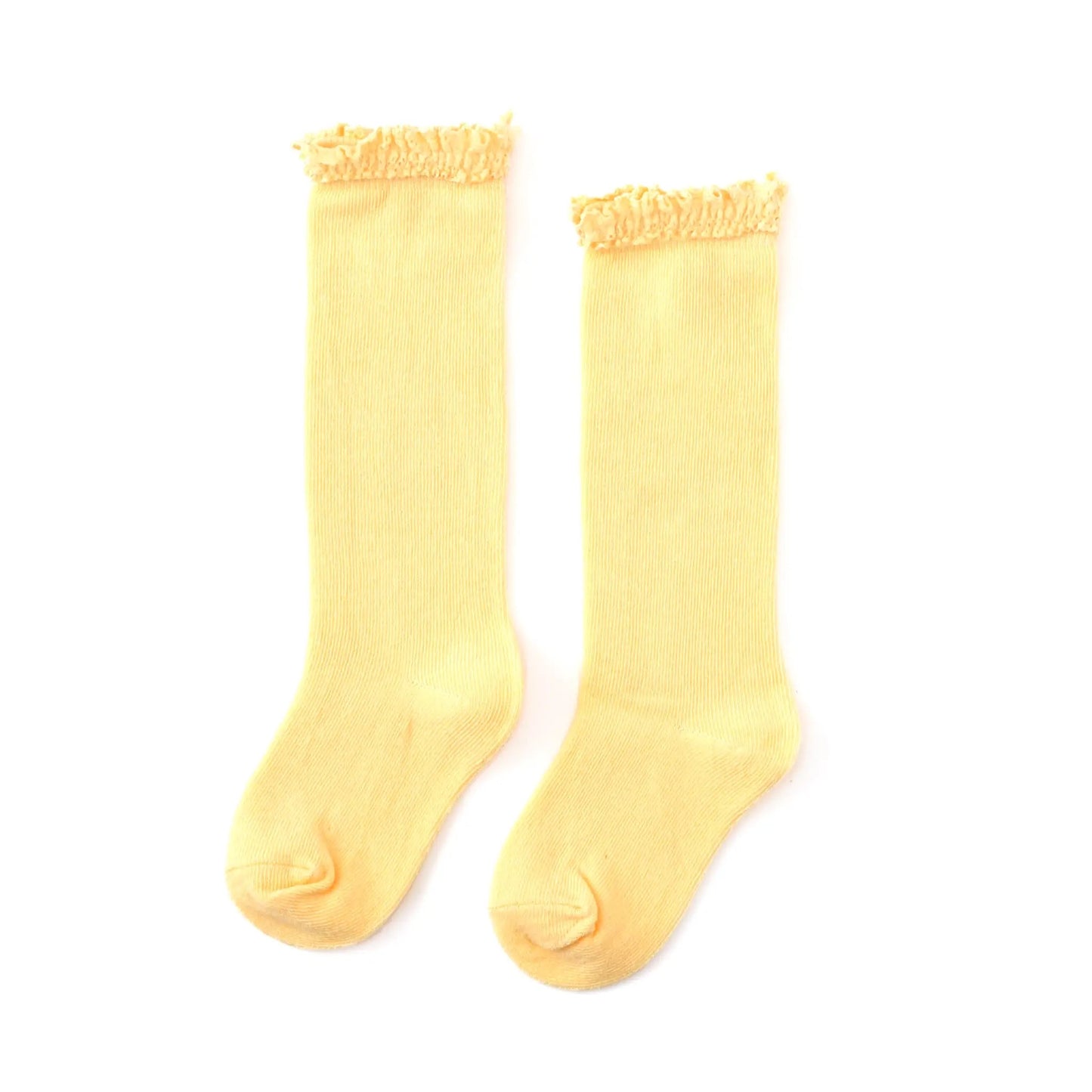 Pastel Lace Top Knee Highs