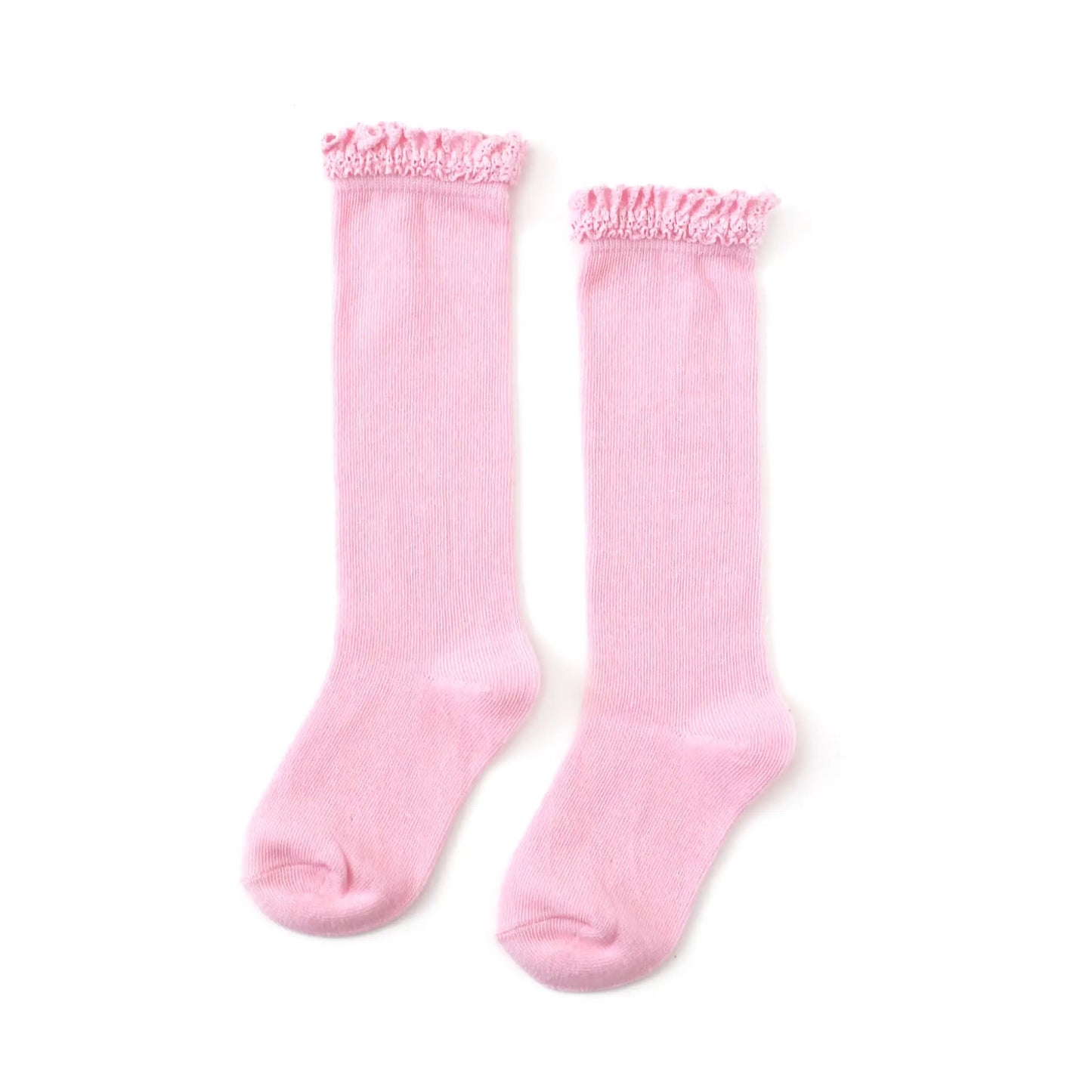 Pastel Lace Top Knee Highs
