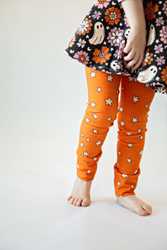 Orange Star Leggings