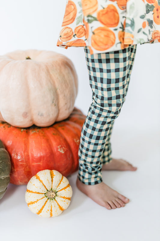 Forest Gingham Plaid Leggings