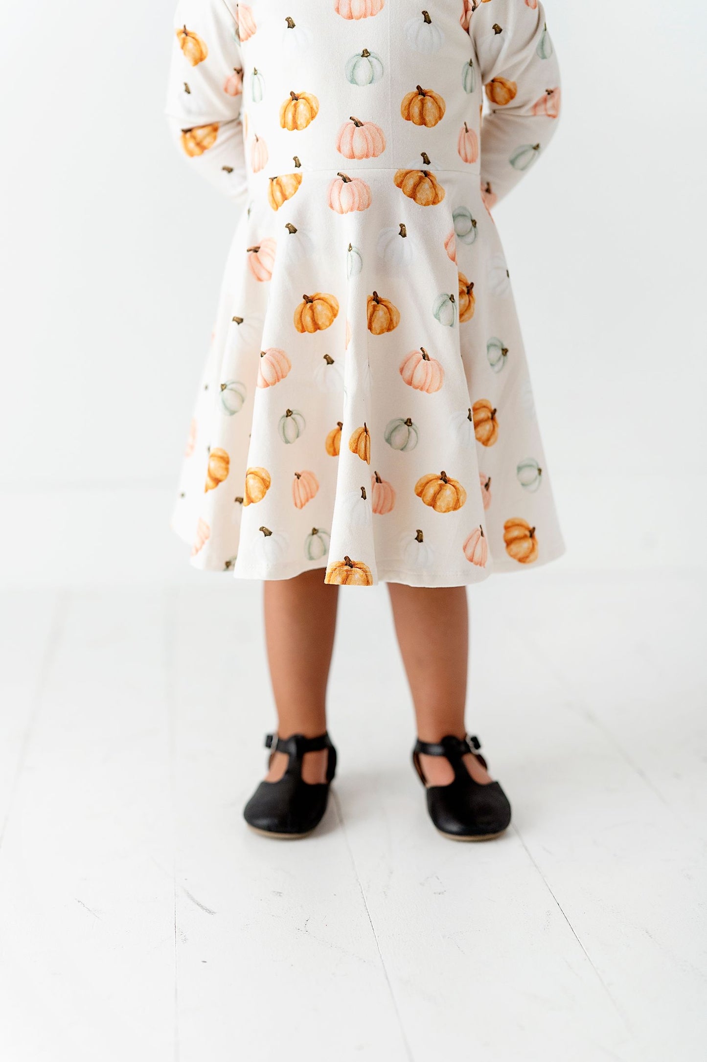Pastel Pumpkin Peplum Top OR Dress