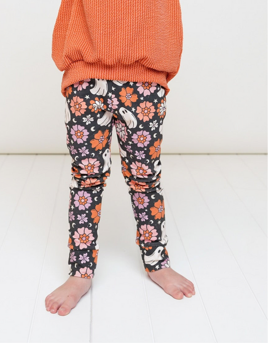 Retro Floral Ghost Leggings