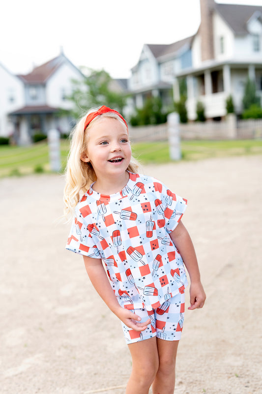 Retro Patriotic Popsicle Ribbed Set