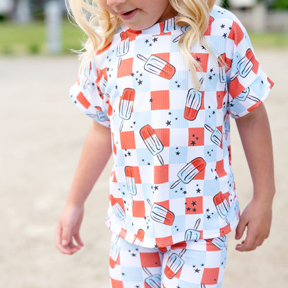 Retro Patriotic Popsicle Ribbed Set