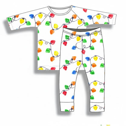 Christmas Lights Ribbed Jammies
