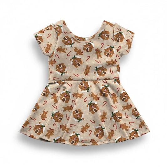Gingerbread Peplum Top OR Dress
