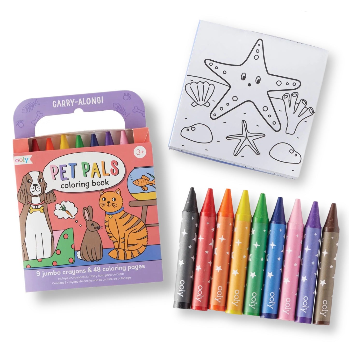 Carry Along Crayon & Coloring Book Kit - Pet Pals