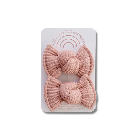 Roseclay Waffle Knot Pigtail Set